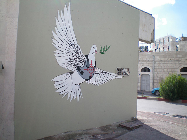 Banksy_-_Armoured_Peace_Dove